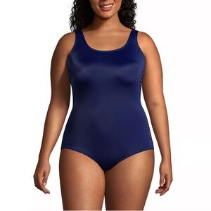 Lands' End Women's Navy One Piece Swimsuit